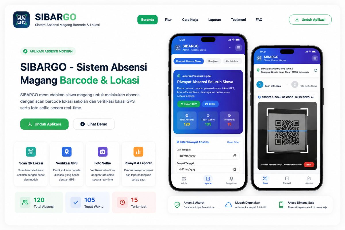 SIBARGO - Sistem Absensi Magang Barcode & Lokasi — Kesiswaan